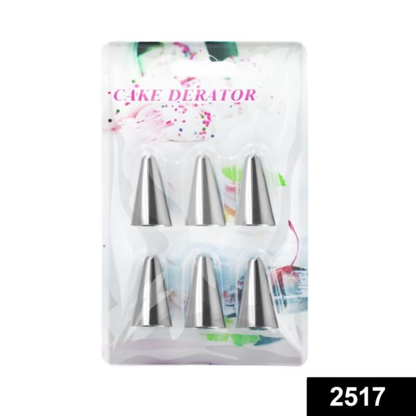 Cake Decorating Stainless Steel Nozzle (6pcs) - Image 2