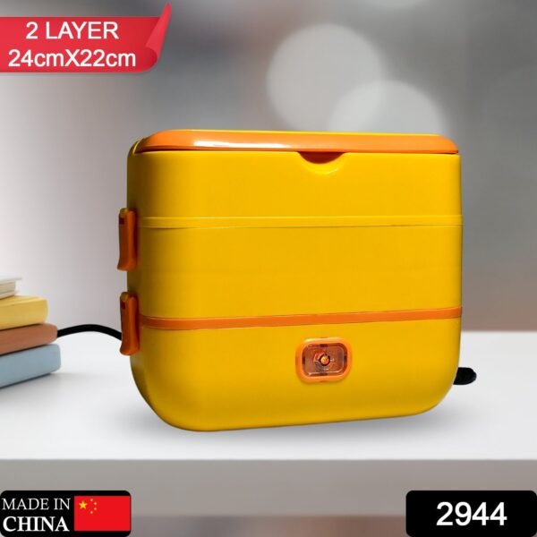 2Layer Electric Lunch Box for Office, Portable Lunch Warmer with Removable 4 Stainless Steel Container. - Image 2