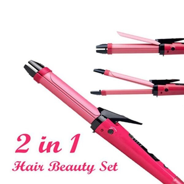 2 in 1 Hair Straightener and Curler Machine For Women | Curl & Straight Hair Iron - Image 5