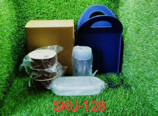 Steel Lunch Box Set (4 pcs, Black) - Image 6