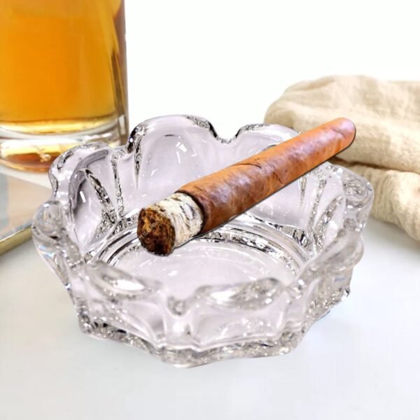 Sanford Cigar Cigarette Ashtray Round Tabletop for Home Office Indoor Outdoor Home Decor - Image 3