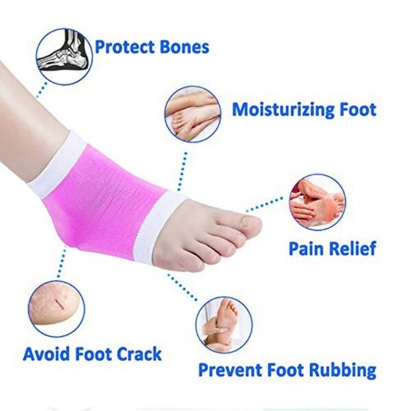 Open Toe Socks for Dry Hard Cracked Skin Moisturizing While You Sleep. - Image 3