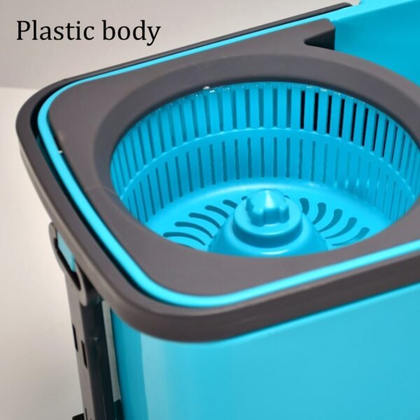 Quick Spin Mop Plastic spin, Bucket Floor Cleaning, Easy Wheels & Big Bucket, Floor Cleaning Mop with Bucket - Image 5