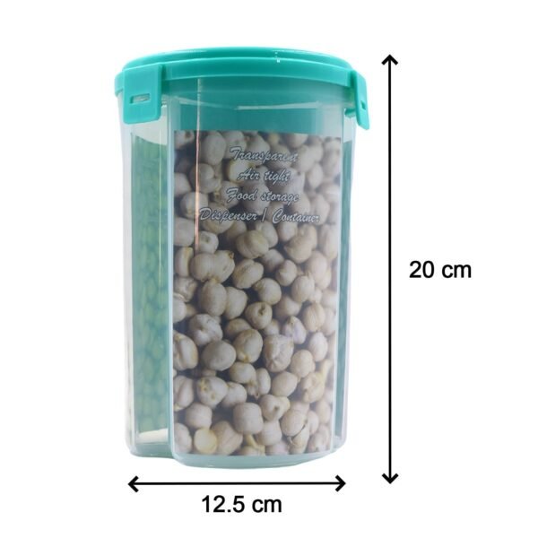 3 in 1 Transparent Air Tight Storage Dispenser Container (With Color Box) - Image 5