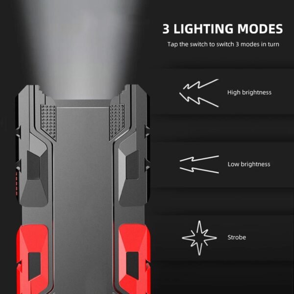 Rechargeable Mini LED Flashlight with Power Bank, 3 Modes (1 Pc) - Image 6