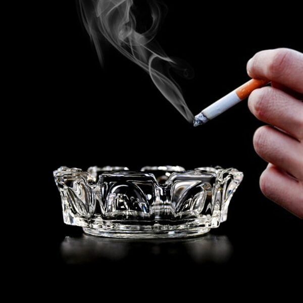 Sanford Cigar Cigarette Ashtray Round Tabletop for Home Office Indoor Outdoor Home Decor