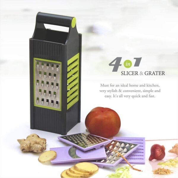 4 In 1 Plastic Vegetable And Fruit Grater And Slicer For Kitchen - Image 7