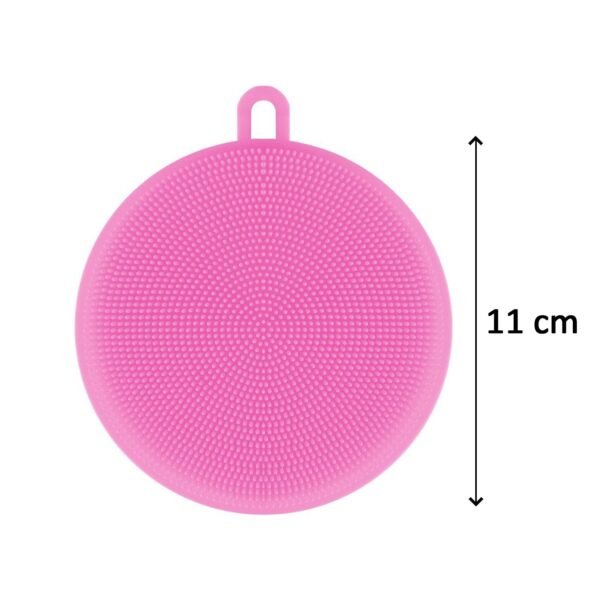 Silicone Dish Scrubber Sponge Mildew Free, Non Stick (Mix Color) - Image 5