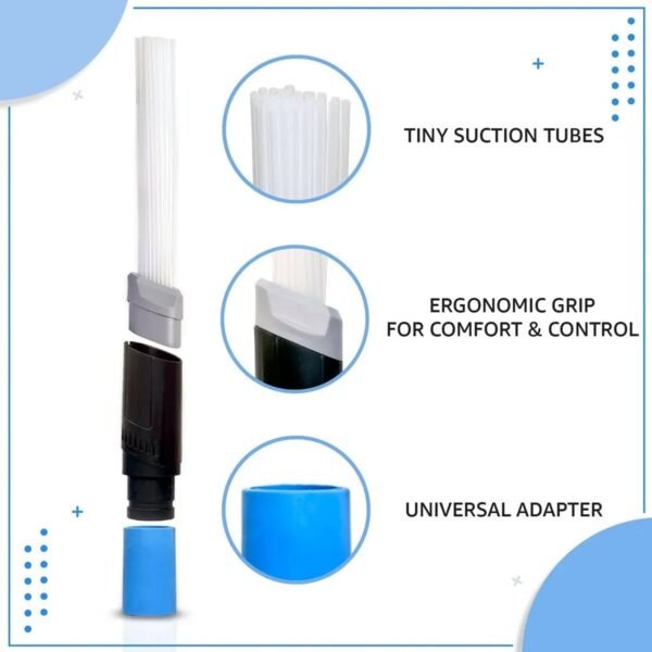 Universal Vacuum Cleaner Attachment Brush Suction Dirt Remover Sucker Flexible Small Mini Micro Tiny Tubes Straw Accessory Tool Car Home Kitchen. - Image 5