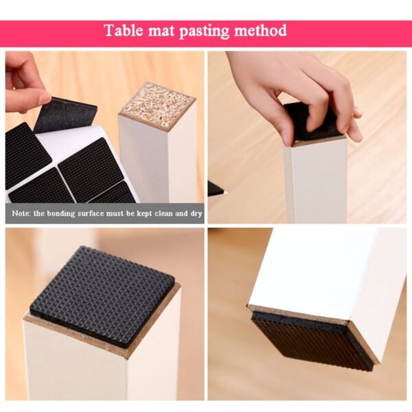 28 pc Rubber furniture Pads Self Sticking Non Slip Furniture Noise Insulation Pads - Image 7