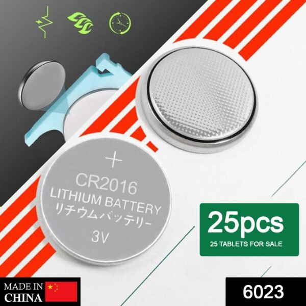 3V 2016 Lithium Button Cell Battery Retail Pack Of 25Pcs - Image 2