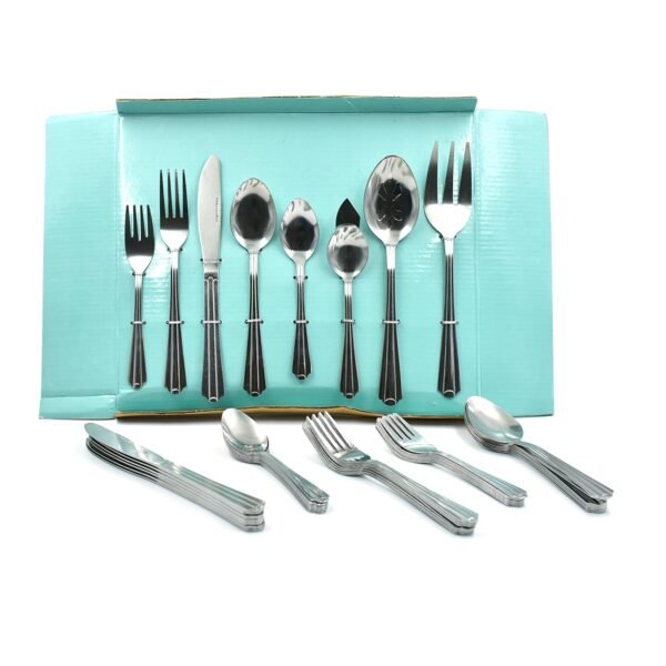 45Pc Stainless steel Flatware Set Used For Dinner, Breakfast And Lunch Purposes In All Kinds Of Places. - Image 5