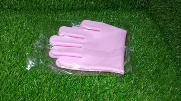 Reusable Silicone Cleaning Brush Scrubber Gloves (Multicolor) - Image 6