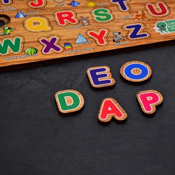 Wooden Capital Alphabets Letters Learning Educational Puzzle Toy for Kids. - Image 6