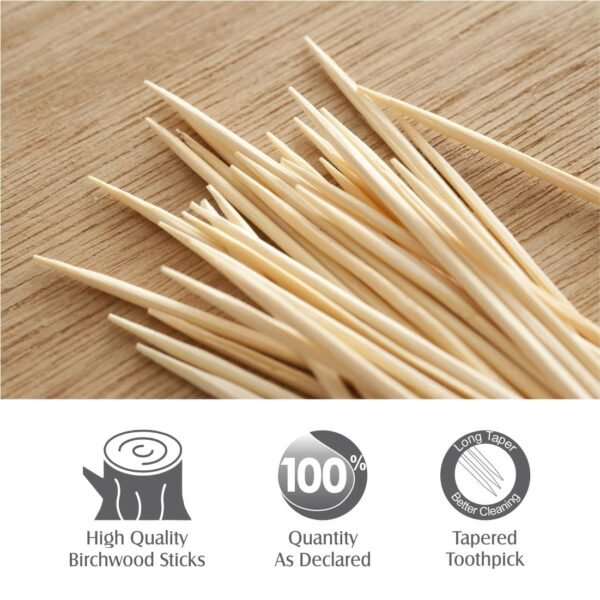 Wooden Toothpicks with Dispenser Box - Image 3