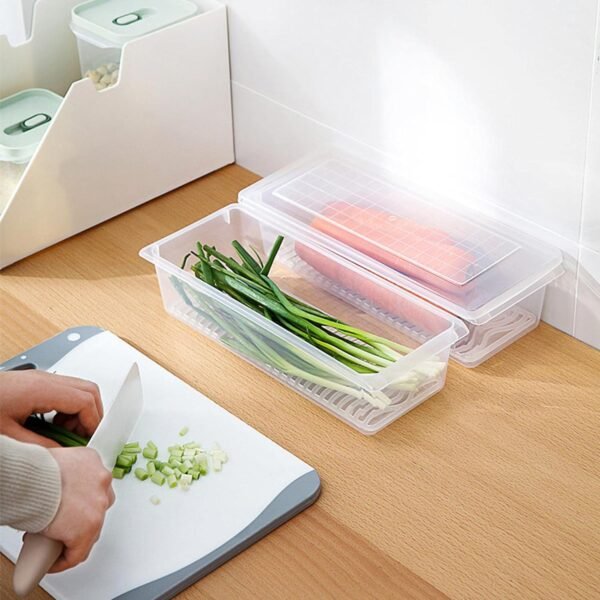 Food Storage Container with Removable Drain Plate and Lid, 1500 ml (Pack of 1 Pc) - Image 5