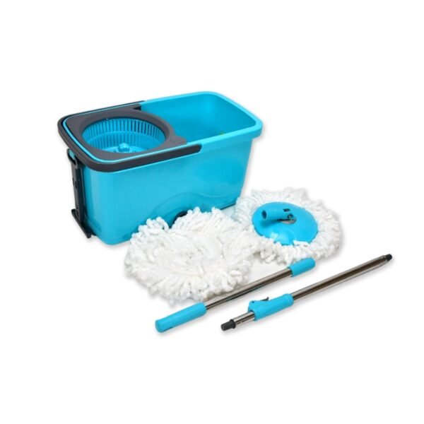 Quick Spin Mop Plastic spin, Bucket Floor Cleaning, Easy Wheels & Big Bucket, Floor Cleaning Mop with Bucket - Image 4