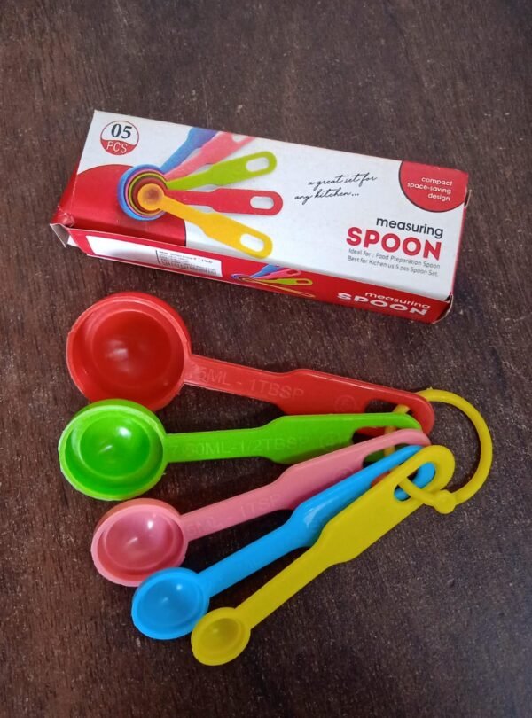 Plastic Measuring Spoons - Set of 5 - Image 7