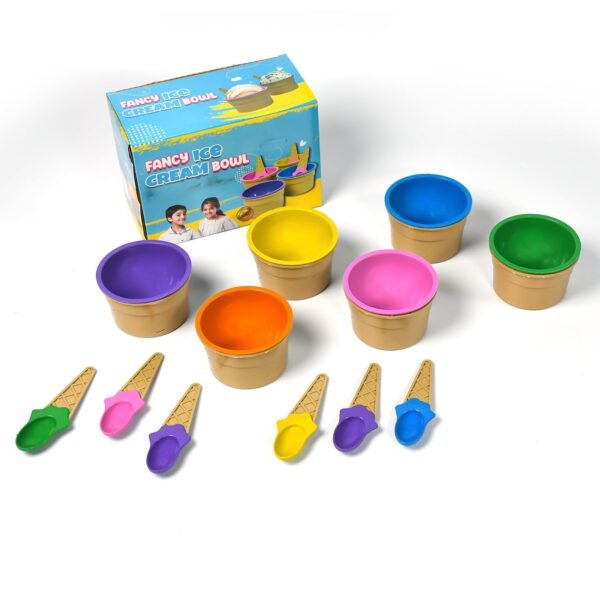 Ice-Cream Waffle Spoon Bowel Cup Set - Image 4