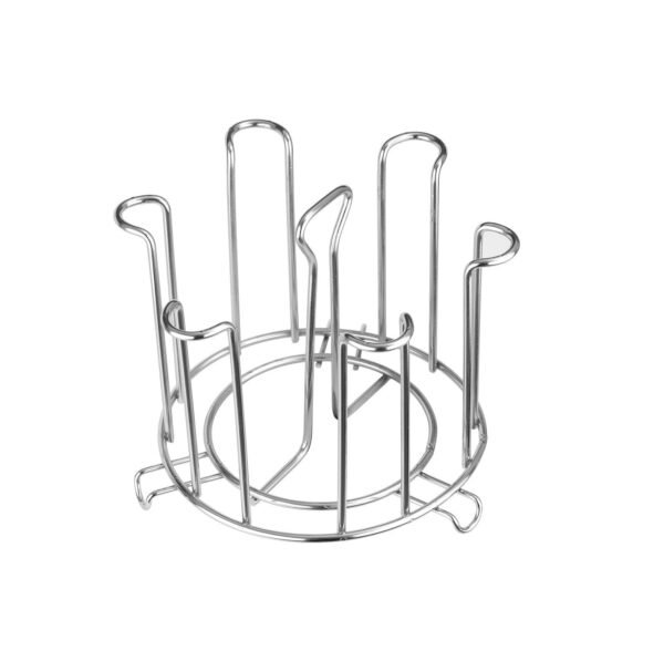 SS Round Glass Stand used for holding sensitive glasses and all present in all kinds of kitchens of official and household places etc. - Image 4