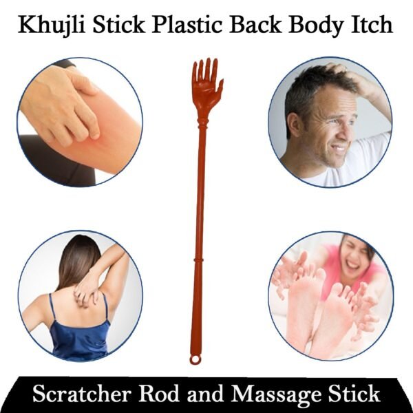 Khujli Stick Plastic Back Body Itch Scratcher Rod and Massage Stick - Image 3