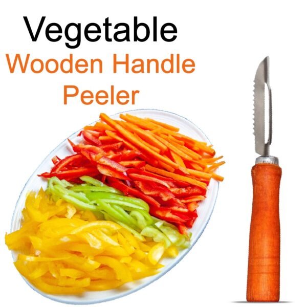 Wooden Handle and Stainless Steel Vegetable Peeler - Image 7