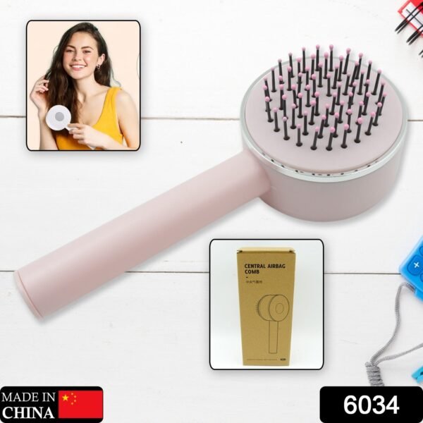 Air Cushion Massage Brush, Airbag Massage Comb with Long Handle, Self-Cleaning Hair Brush, Detangling Anti-Static for All Hair - Image 2