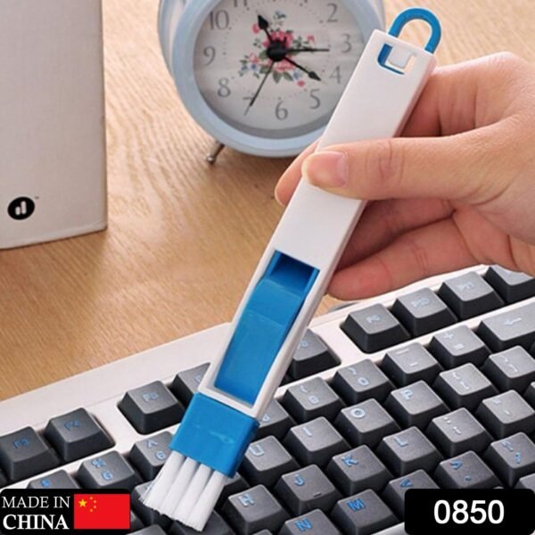 2 in 1 Multi-Function Plastic Window Slot Keyboard Wardrobe Dust Removal Cleaning Brush - Image 2