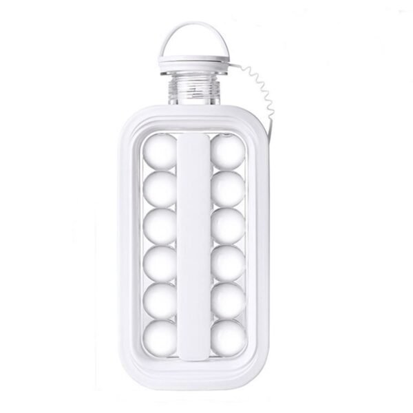 Ice Tray, Foldable Ice Cube Molds with Lid,2-in-1 Ice Box, Ice Cube Speeder, Ice Ball Maker, Ice Cube Making Bottle,14-Ice Balls, For outing camping hiking - Image 4