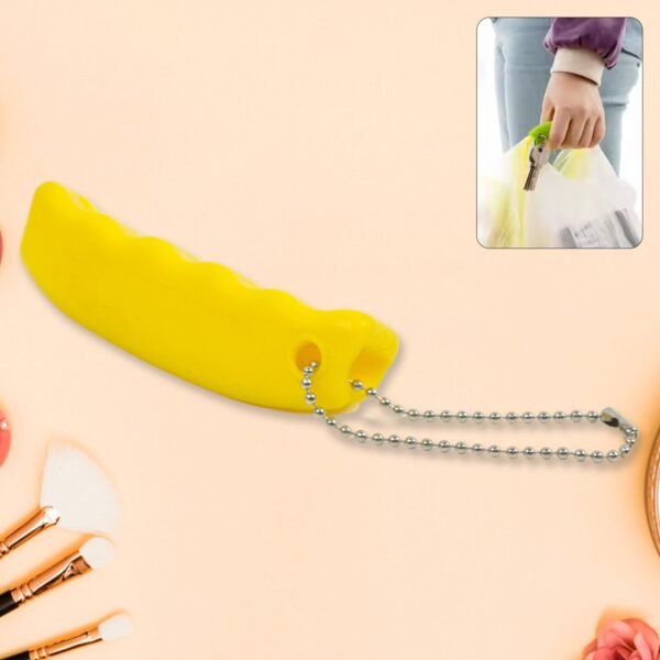 Silicone Portable Bag Device Bag Filter Hand Shopping Bag Carry Tool Key Chain (1 Pc)