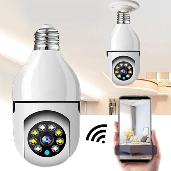 V380 Pro Fisheye 360 Degree Panoramic Wireless WiFi IP CCTV Security Camera (Pack of 1)